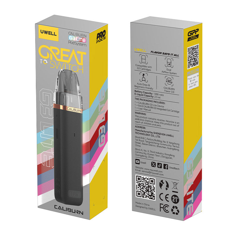 elfbar nachfüll pod läuft aus Basalt Gray Chili Uwell Caliburn G3 Lite - Pod System - 2,5 Ml - 1200 MAh