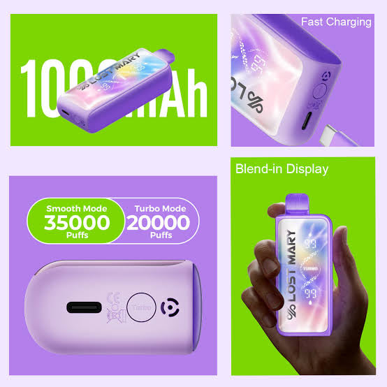 Buy Lost Mary 35,000 35K Puffs Online | Express Delivery in Bangalore & Hyderabad
