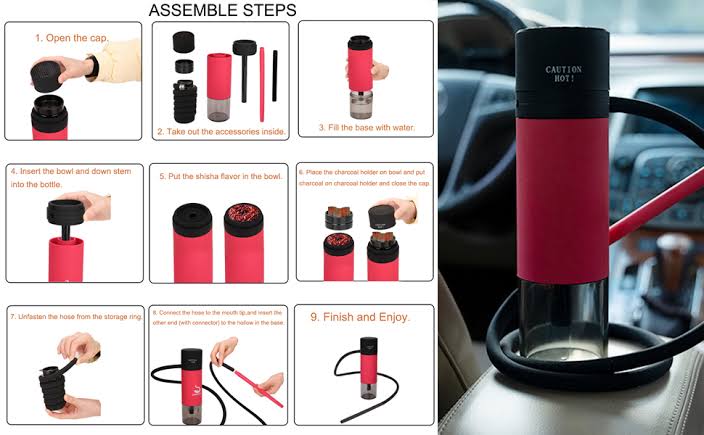 Buy Car Hookah Online | Portable Shisha for Travel | Express Delivery in Bangalore & Hyderabad