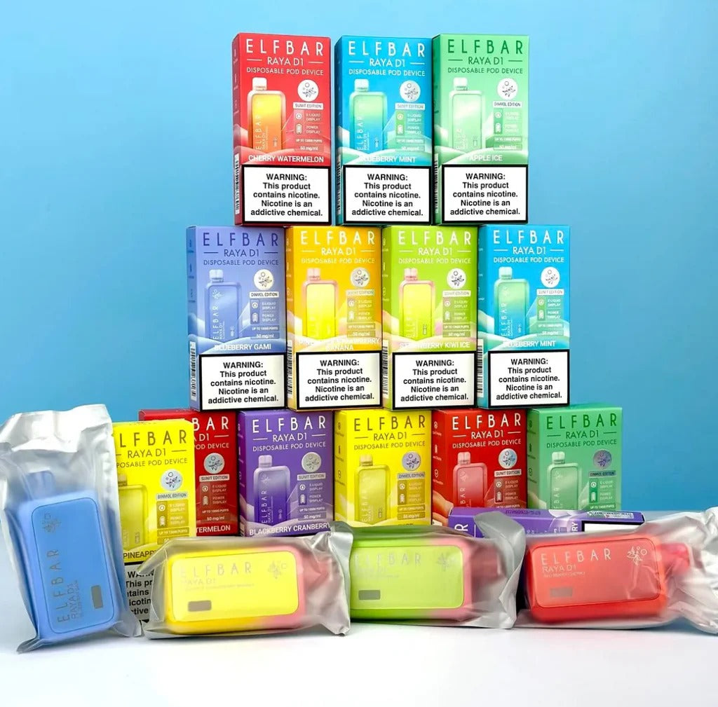 Buy Elfbar 13000 13K Puffs Vape RAYA D1 Online | Express Delivery in Bangalore & Hyderabad