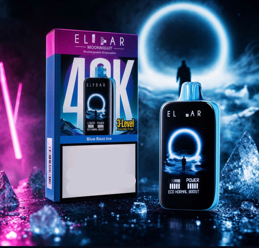 Elf Bar MoonNight 40000 | ECO Normal Boost Modes | Curved Display | 45 Min Delivery Bangalore