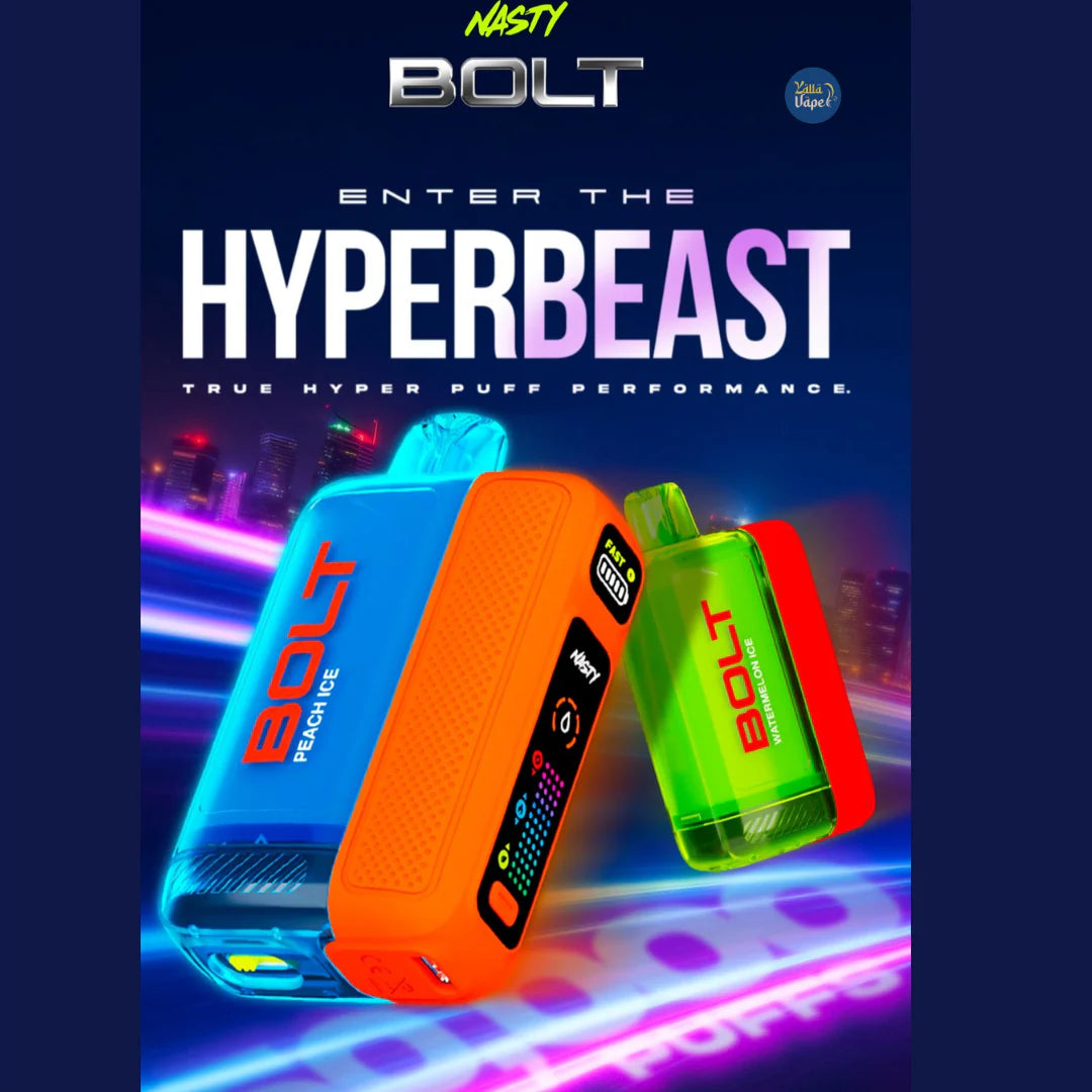 Buy Nasty Bolt 50,000 Puffs (Rechargeable Disposable) | Express Delivery in Bangalore & Hyderabad