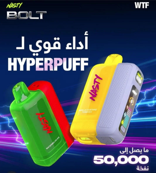 Buy Nasty Bolt 50,000 Puffs (Rechargeable Disposable) | Express Delivery in Bangalore & Hyderabad