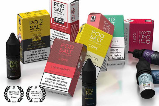 Buy Pod Salt Nic Salts Online – Best Flavours for Reusable Vape Devices | Express Delivery in Bangalore & Hyderabad