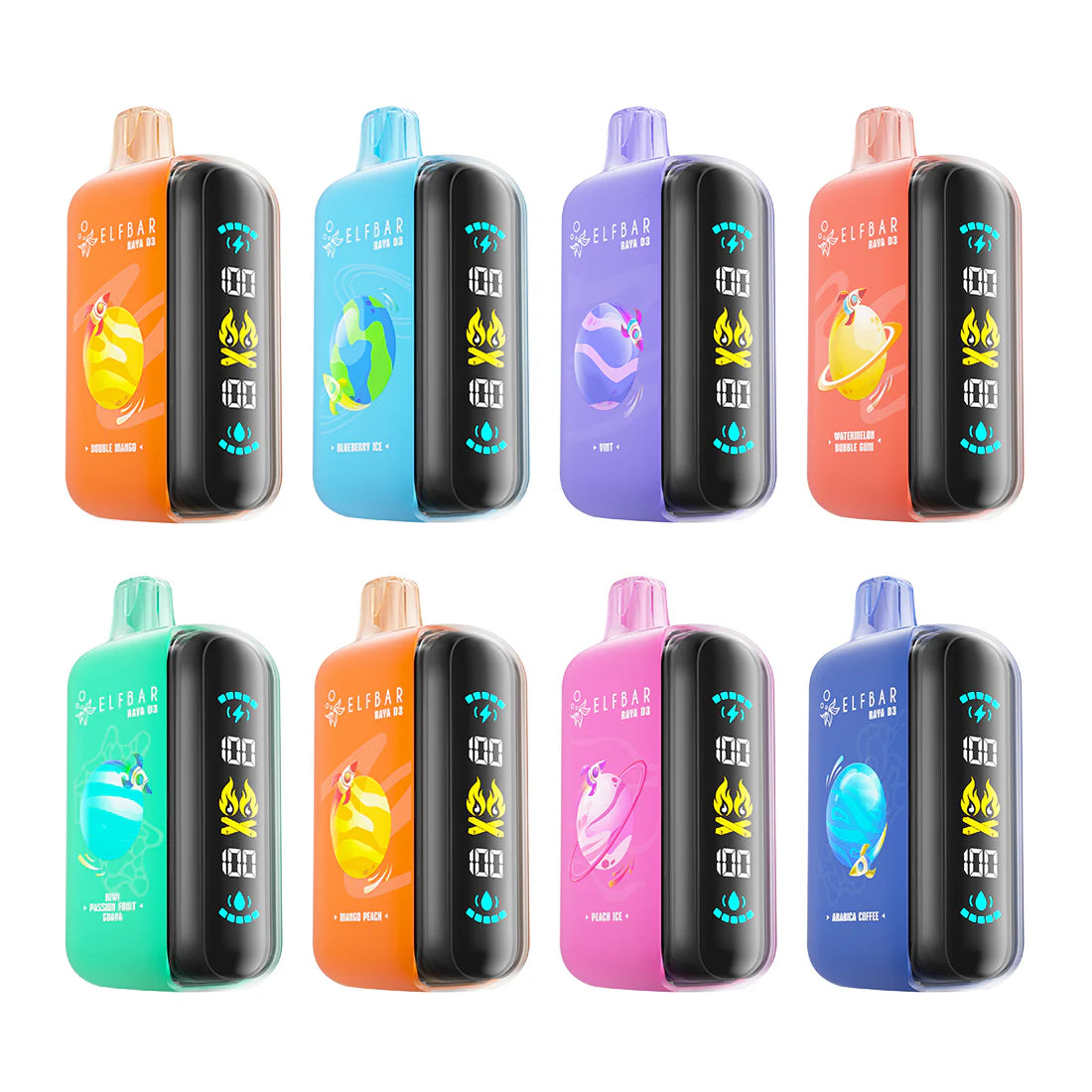 Buy Elfbar Raya D3 25000 (25K Puffs) Disposable Vape | Express Delivery in Bangalore & Hyderabad